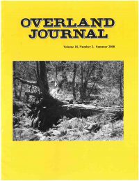 Overland Journal Volume 18 Number 2 Summer 2000