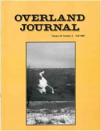 Overland Journal Volume 18 Number 3 Fall 2000