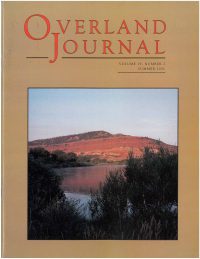 Overland Journal Volume 19 Number 2 Summer 2001
