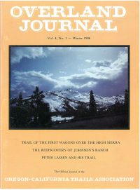 Overland Journal Volume 4 Number 1 Winter 1986