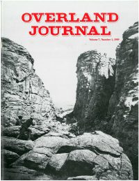 Overland Journal Volume 7 Number 1 1989