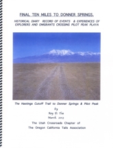 Final Ten Miles to Donner Springs, by Roy D. Tea