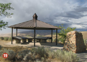 Bonneville Recreation Area shelter