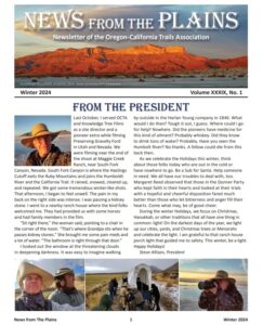 cover of News From The Plains with text and photos of people and western scenery